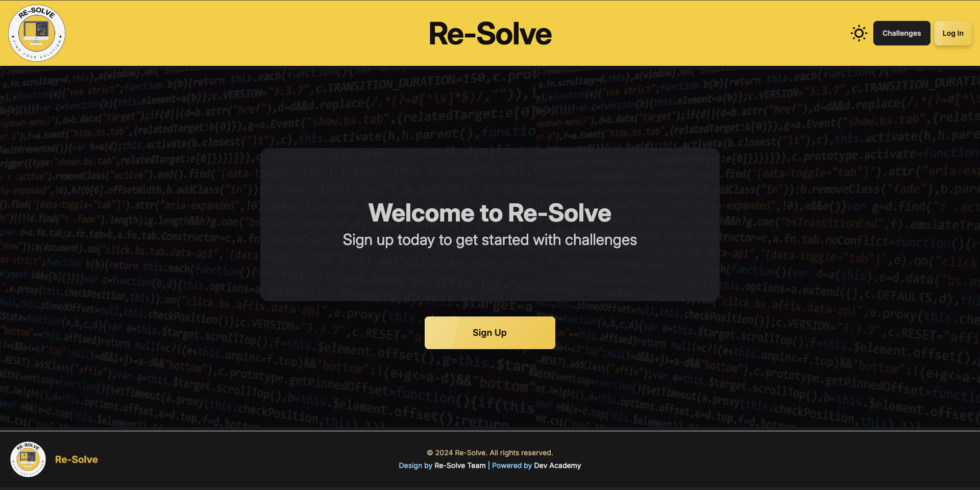 Re-Solve - Find Your Solution